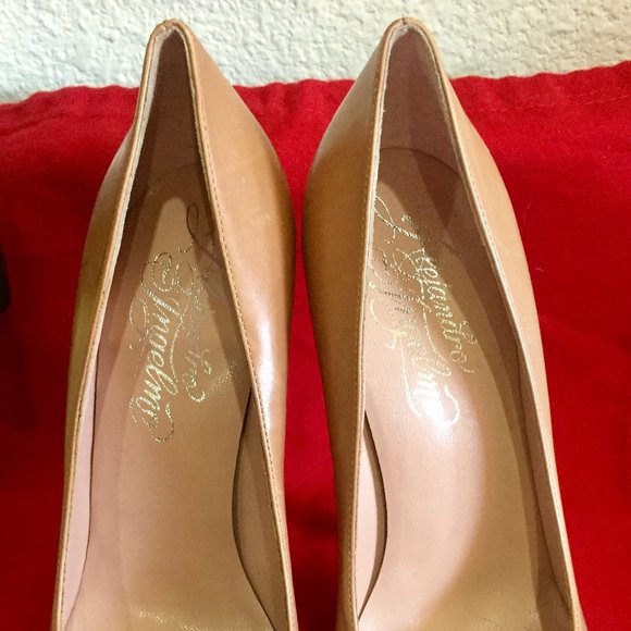 Alejandro Ingelmo Intermix Nude Camel Tan Platform High Heel Pumps Sz 36 - Picture 2 of 16